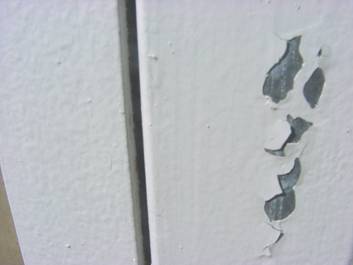 本来塗装しない所を塗装してしまった結果。